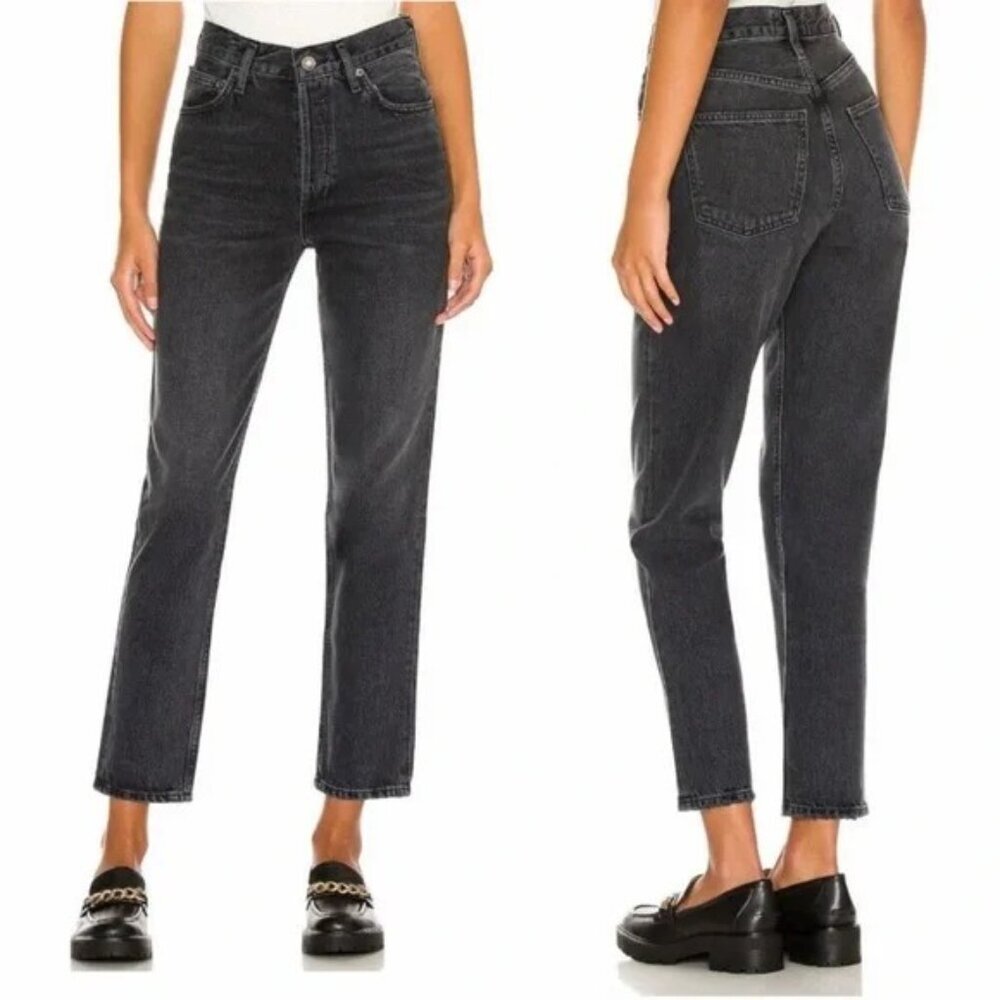 AGOLDE Fen High Rise Relaxed Taper‎ Jeans in Shambles Size 26